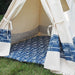 Choose The Stripe Canvas Kids Teepee with Window, Five Sizes, Play Tent Playhouse, Can Include Mat