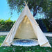 Canvas Teepee, XL, XXL, Large Tall Natural Canvas Tent, Three Sizes, 7 or 8 foot poles