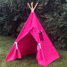 Canvas Kids Teepee Tent 13 COLORS, 5 Sizes, Includes Window, Ships FULLY ASSEMBLED