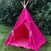 Canvas Kids Teepee Tent 13 COLORS, 5 Sizes, Includes Window, Ships FULLY ASSEMBLED