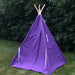 Canvas Kids Teepee Tent 13 COLORS, 5 Sizes, Includes Window, Ships FULLY ASSEMBLED