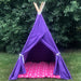 Canvas Kids Teepee Tent 13 COLORS, 5 Sizes, Includes Window, Ships FULLY ASSEMBLED