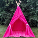 Canvas Kids Teepee Tent 13 COLORS, 5 Sizes, Includes Window, Ships FULLY ASSEMBLED