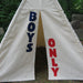 Canvas Kids Teepee Tent, Five Sizes with Window, Custom Order