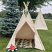 Kids Canvas Teepee Tent, Dinosaur Teepee