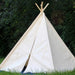 Canvas Teepee, Five Sizes That Can Include Window, Kids Play Tent, Teepee, Tie Open, Tie Closed, Poles Included